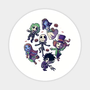 Burtons Halloween Funny Cute Spooky Characters - Light Magnet